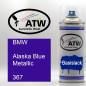 Preview: BMW, Alaska Blue Metallic, 367: 400ml Sprühdose, von ATW Autoteile West.